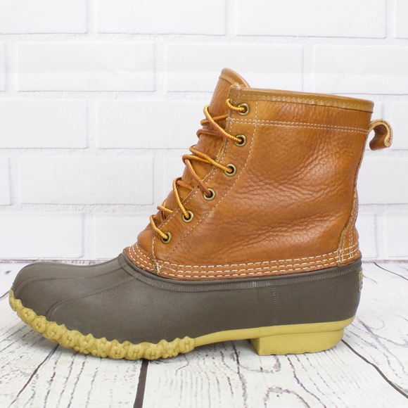 L.L. Bean Shoes - LL Bean Shearling Line Tumbled Leather Duck Boots